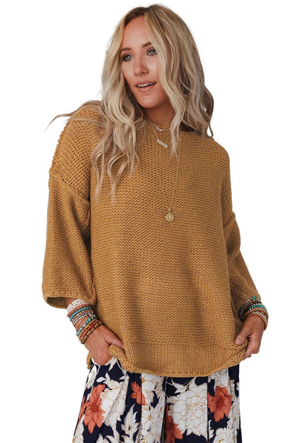 Round Neck Long Sleeve Sweater