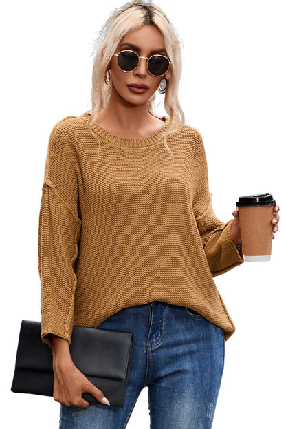Round Neck Long Sleeve Sweater