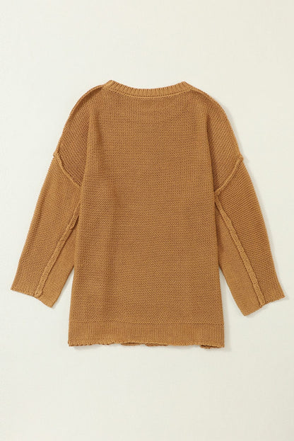 Round Neck Long Sleeve Sweater