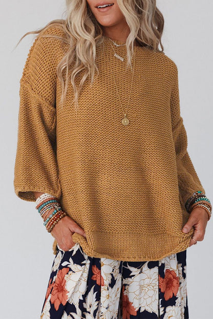 Round Neck Long Sleeve Sweater