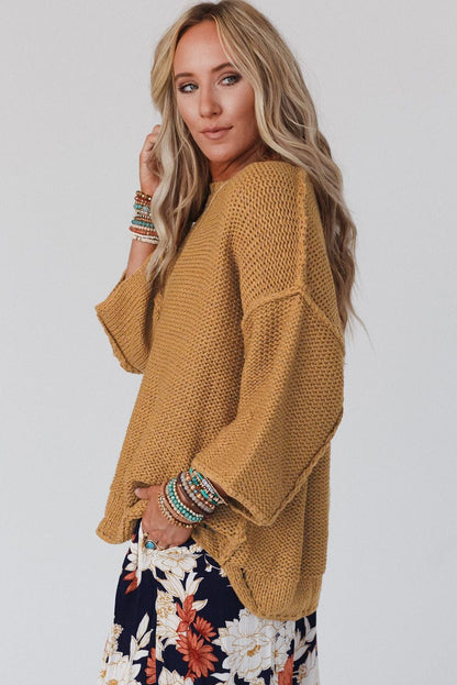 Round Neck Long Sleeve Sweater
