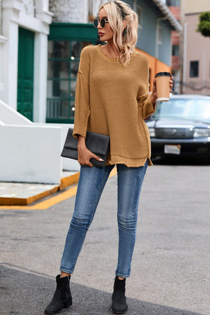 Round Neck Long Sleeve Sweater
