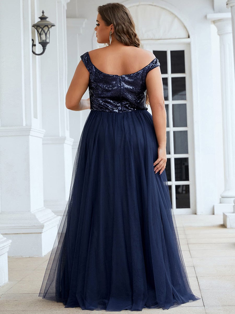Royalty Charm Plus Size Evening Dress