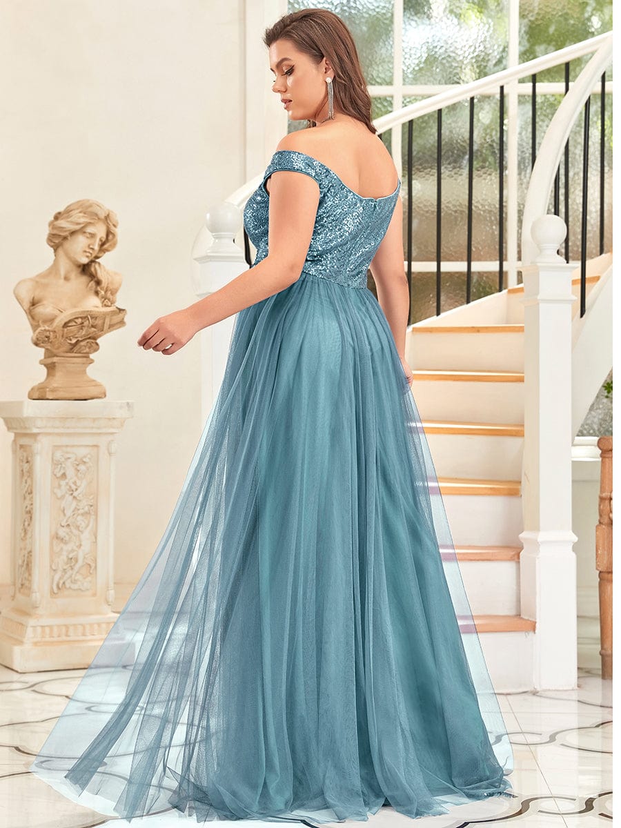 Royalty Charm Plus Size Evening Dress