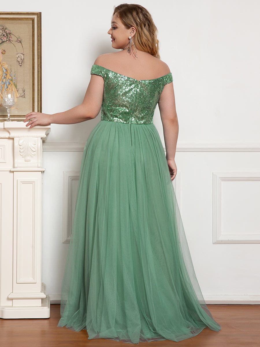 Royalty Charm Plus Size Evening Dress
