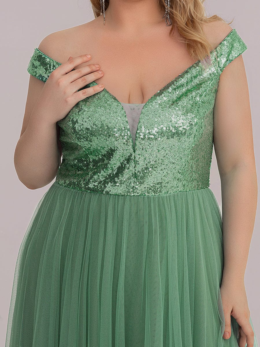 Royalty Charm Plus Size Evening Dress
