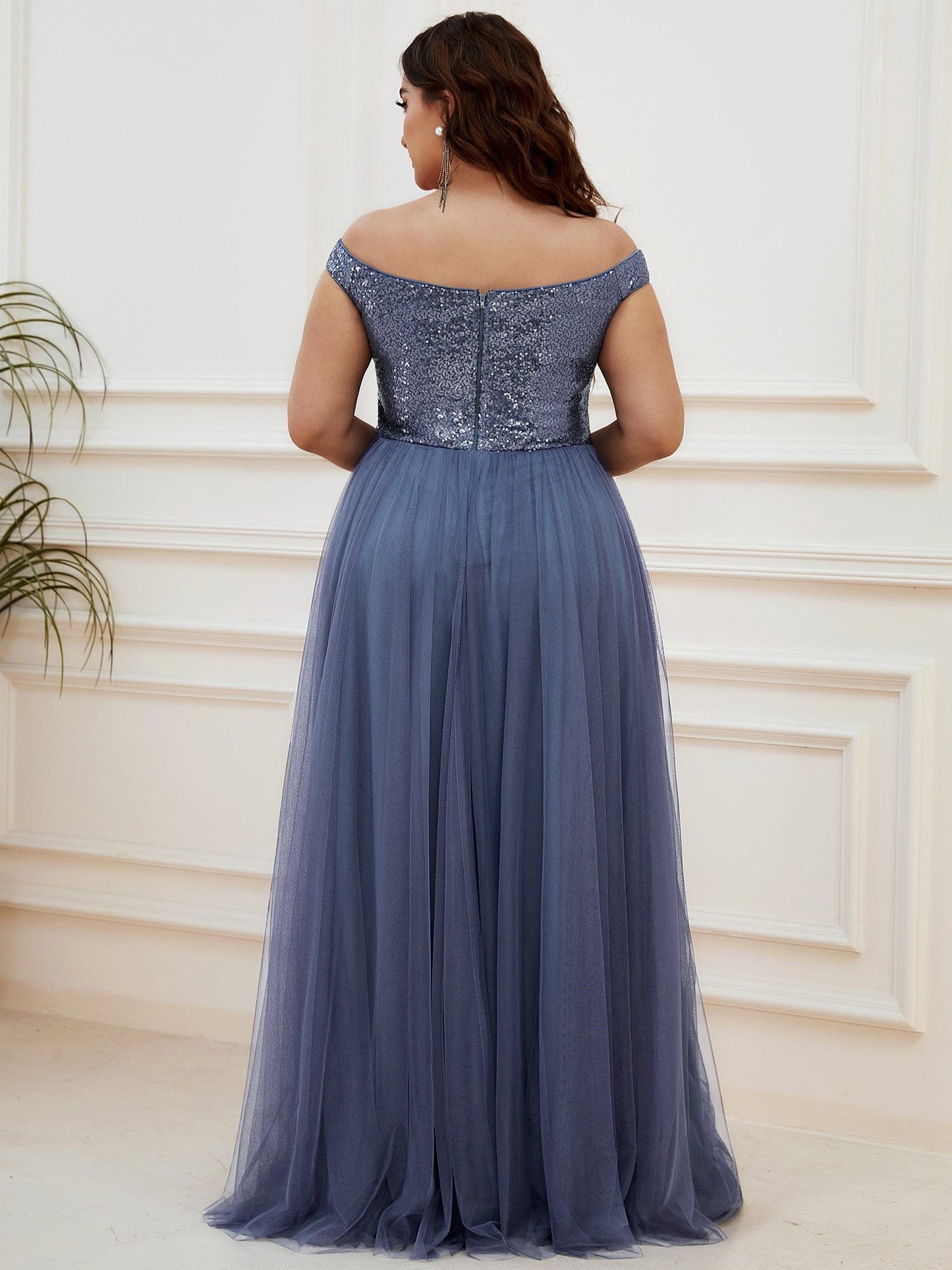 Royalty Charm Plus Size Evening Dress