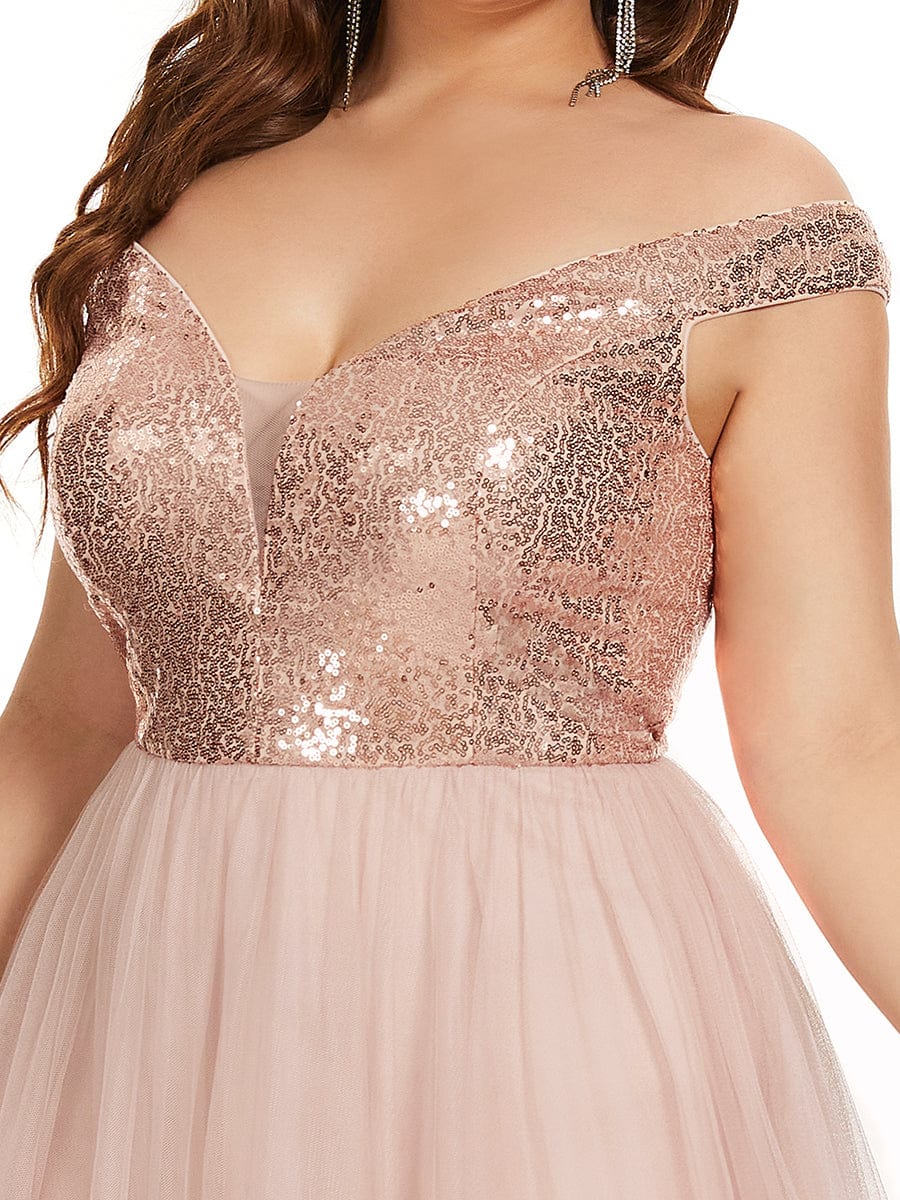 Royalty Charm Plus Size Evening Dress