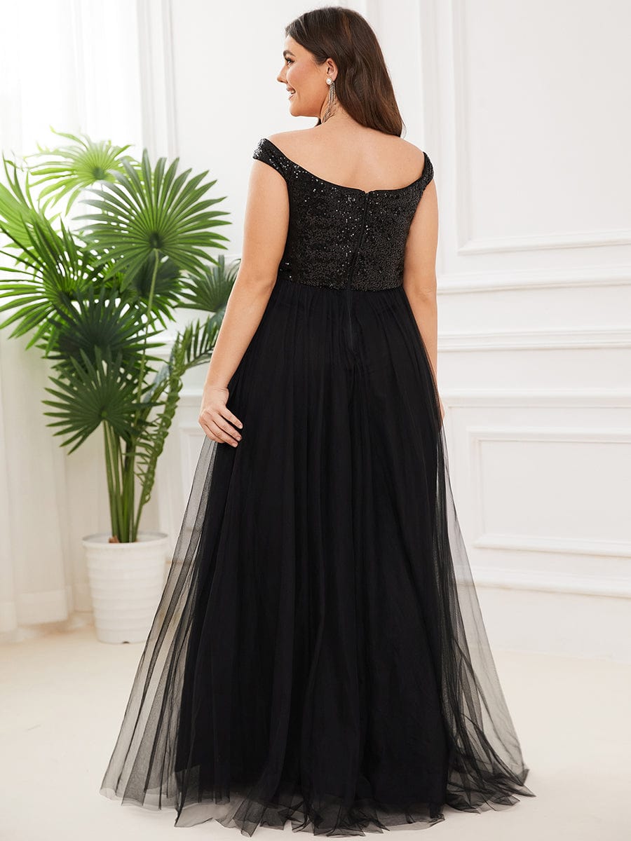 Royalty Charm Plus Size Evening Dress