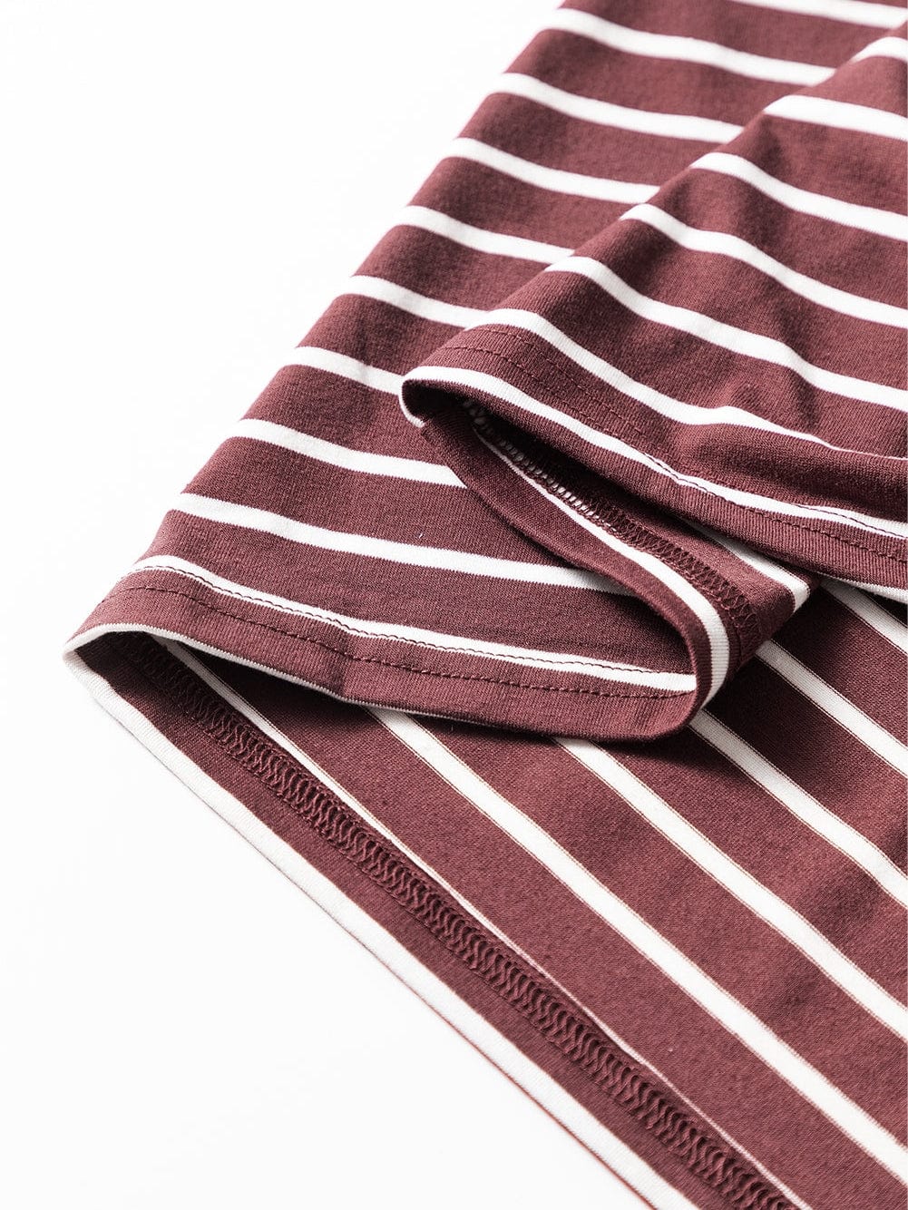 Ruby Red Striped Spaghetti Strap Maxi Dress with Pockets