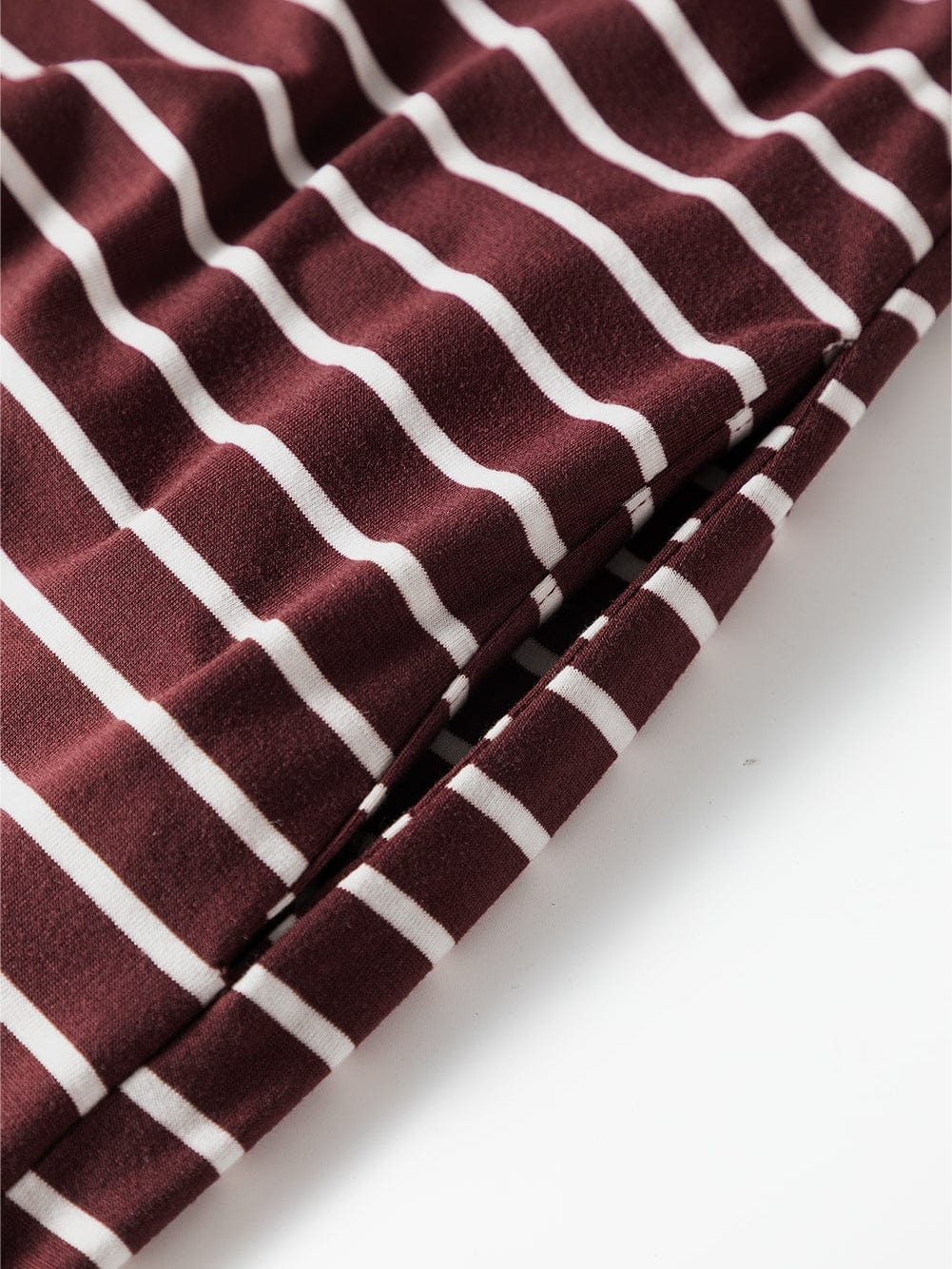 Ruby Red Striped Spaghetti Strap Maxi Dress with Pockets