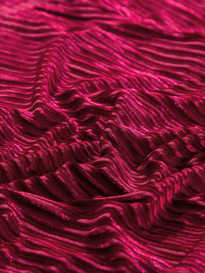 Ruby Velvet Square Neck Babydoll Dress with Tie Back