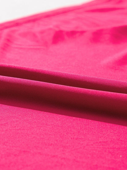 Ruby Velvet Square Neck Babydoll Dress with Tie Back