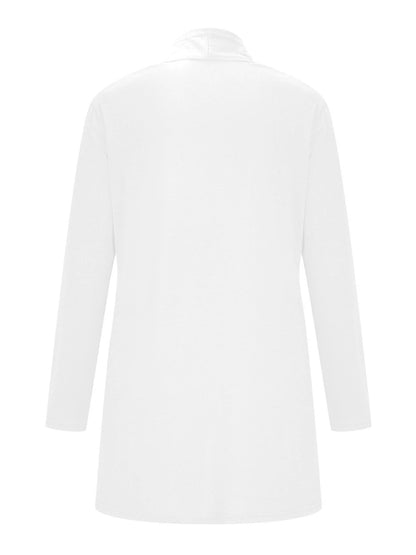 Women's Cardigan Sweater Open Front Ribbed Knit Knit Pocket Summer Fall Outdoor Daily Weekend Stylish Casual Soft Long Sleeve Solid Color Black White Wine S M L