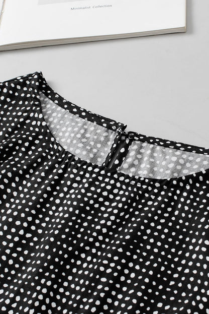 Safari Chic Puff Sleeve Cheetah Print Top