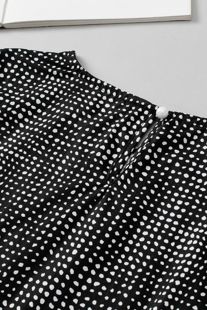 Safari Chic Puff Sleeve Cheetah Print Top