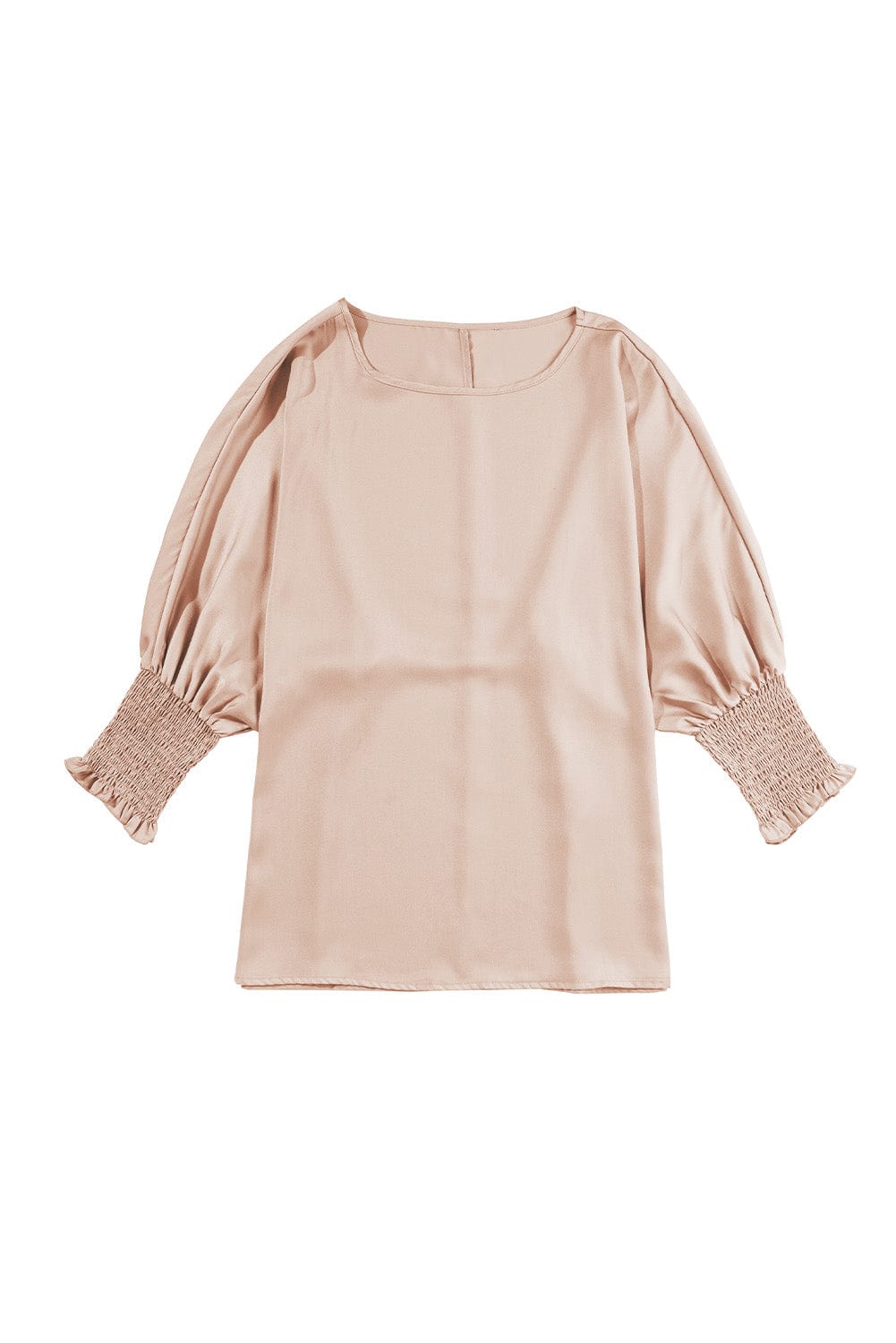 Satin Smoke Gray Dolman Sleeve Blouse