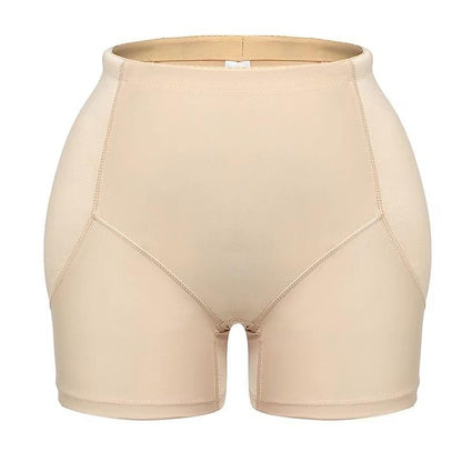 Women's Black Apricot Solid / Plain Color Elastic Waist Hip Lift Up Going out Undergarments Skinny M