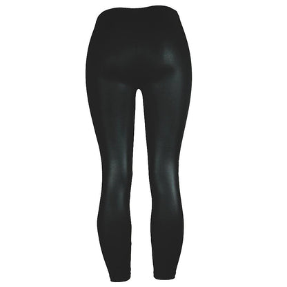 Women's Leather Pants PU Solid Colored Black Wine Fashion Ankle-Length Party Casual Daily