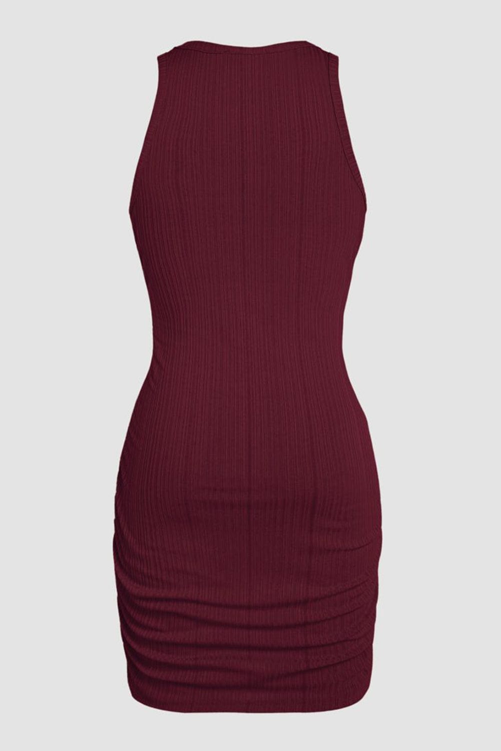 Scarlet Dahlia Ribbed Bodycon Tank Dress