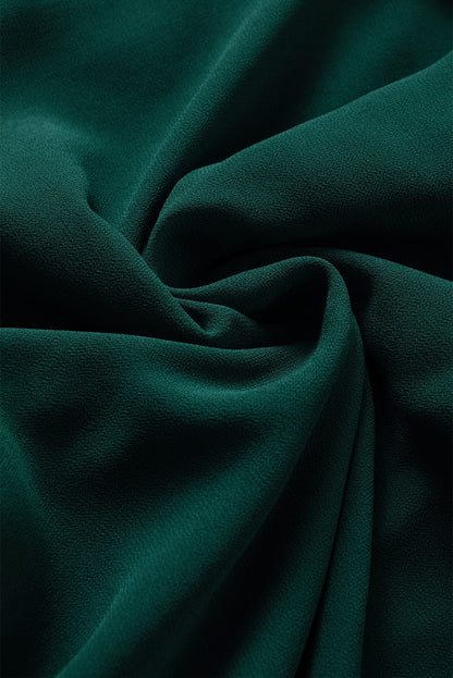 Seafoam Green Sweetheart Neck Ruffle Midi Dress with Shirred Open Back