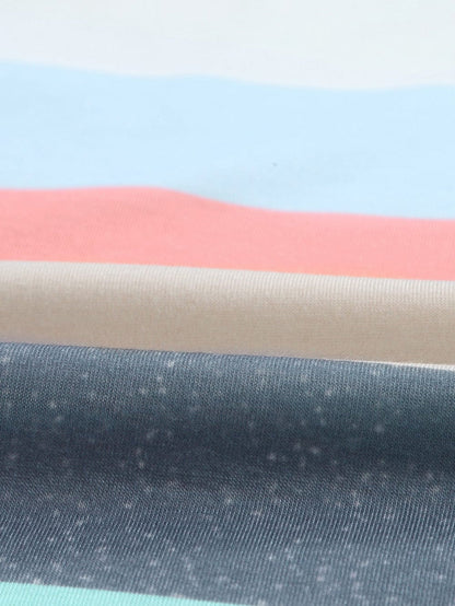 Sequin Striped Tank Top with Multicolor Pocket