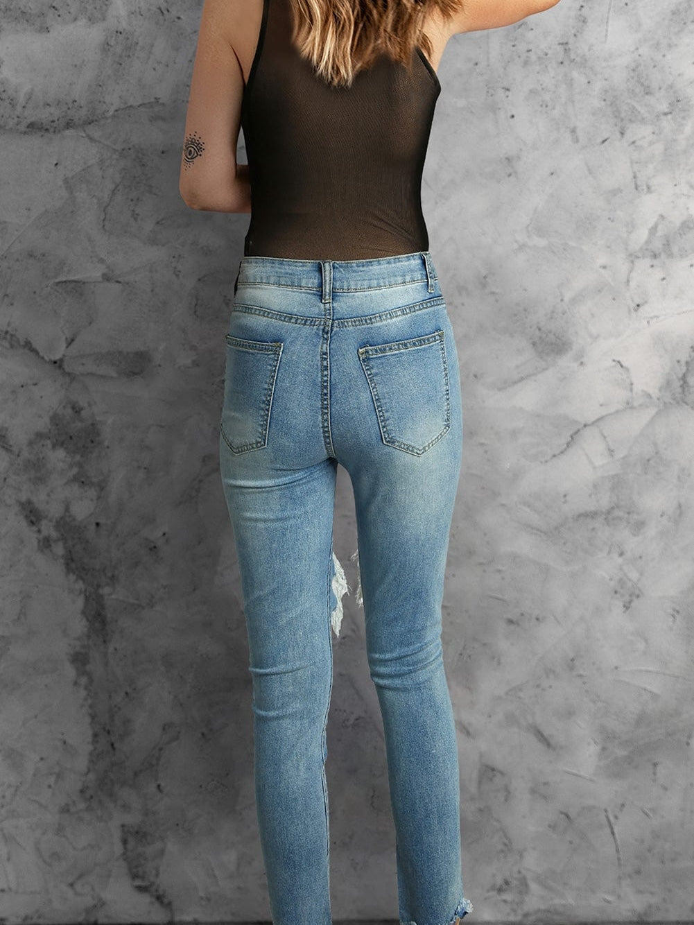 Shimmering Black Sleeveless Diamante Funnel Neck Bodysuit