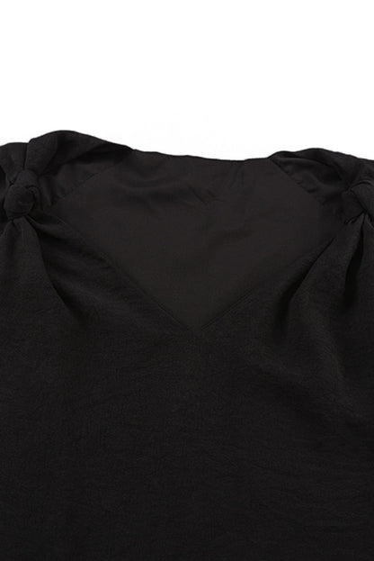 Silk Satin V Neck Casual Sleeveless Camisole Tank Top