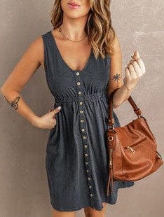 Simple Ice Silk Shirt Dress for Women with Wrinkle Detail