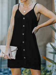 Simple Ice Silk Shirt Dress for Women with Wrinkle Detail