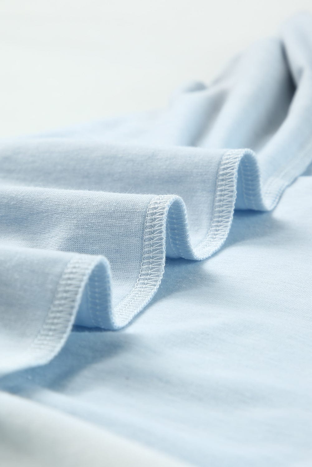 Sky Blue Tie Dye Maxi Dress with Spaghetti Straps and Slit