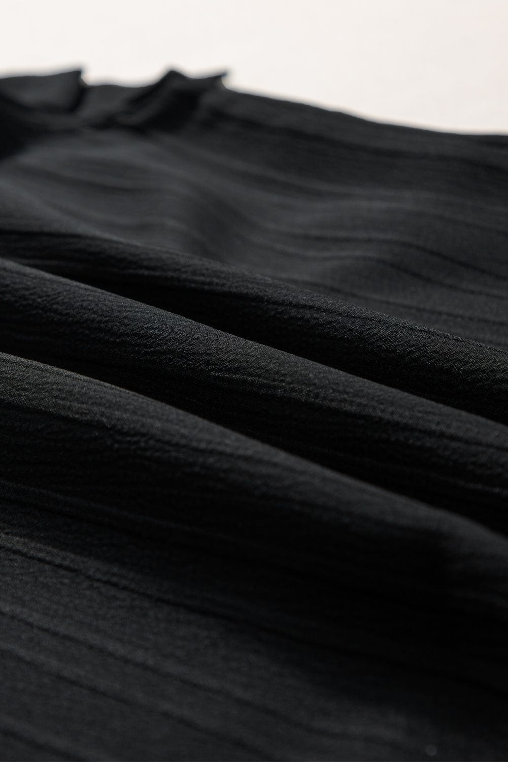 Sleek Black Bowknot Detail Asymmetrical Tank Top