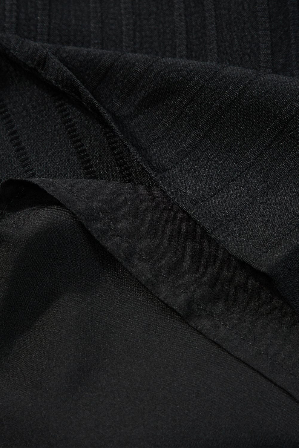 Sleek Black Bowknot Detail Asymmetrical Tank Top