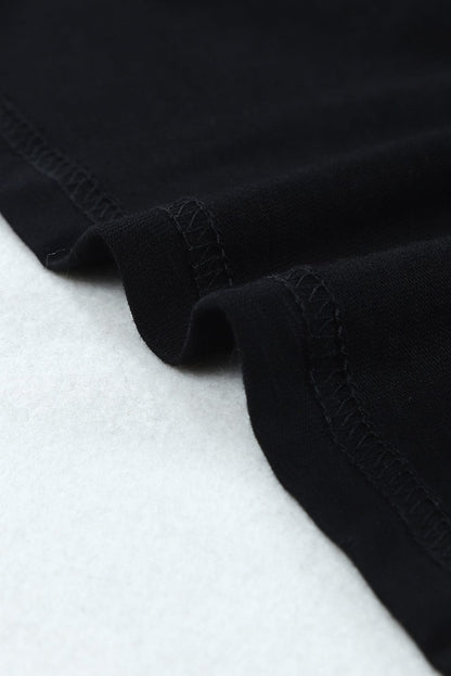 Sleek Black Sleeveless Scoop Neck Tank Top