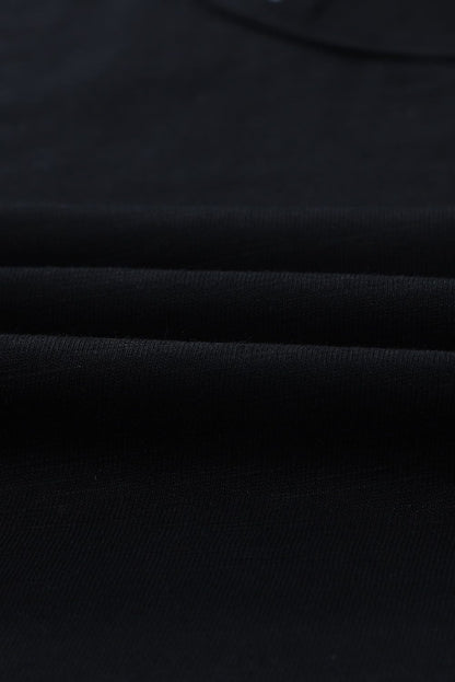 Sleek Black Sleeveless Scoop Neck Tank Top