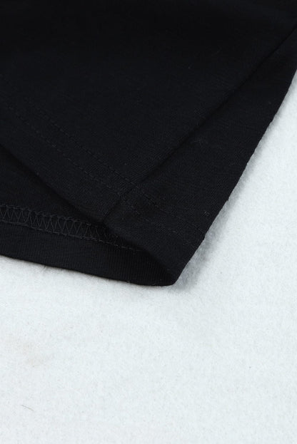 Sleek Black Sleeveless Scoop Neck Tank Top