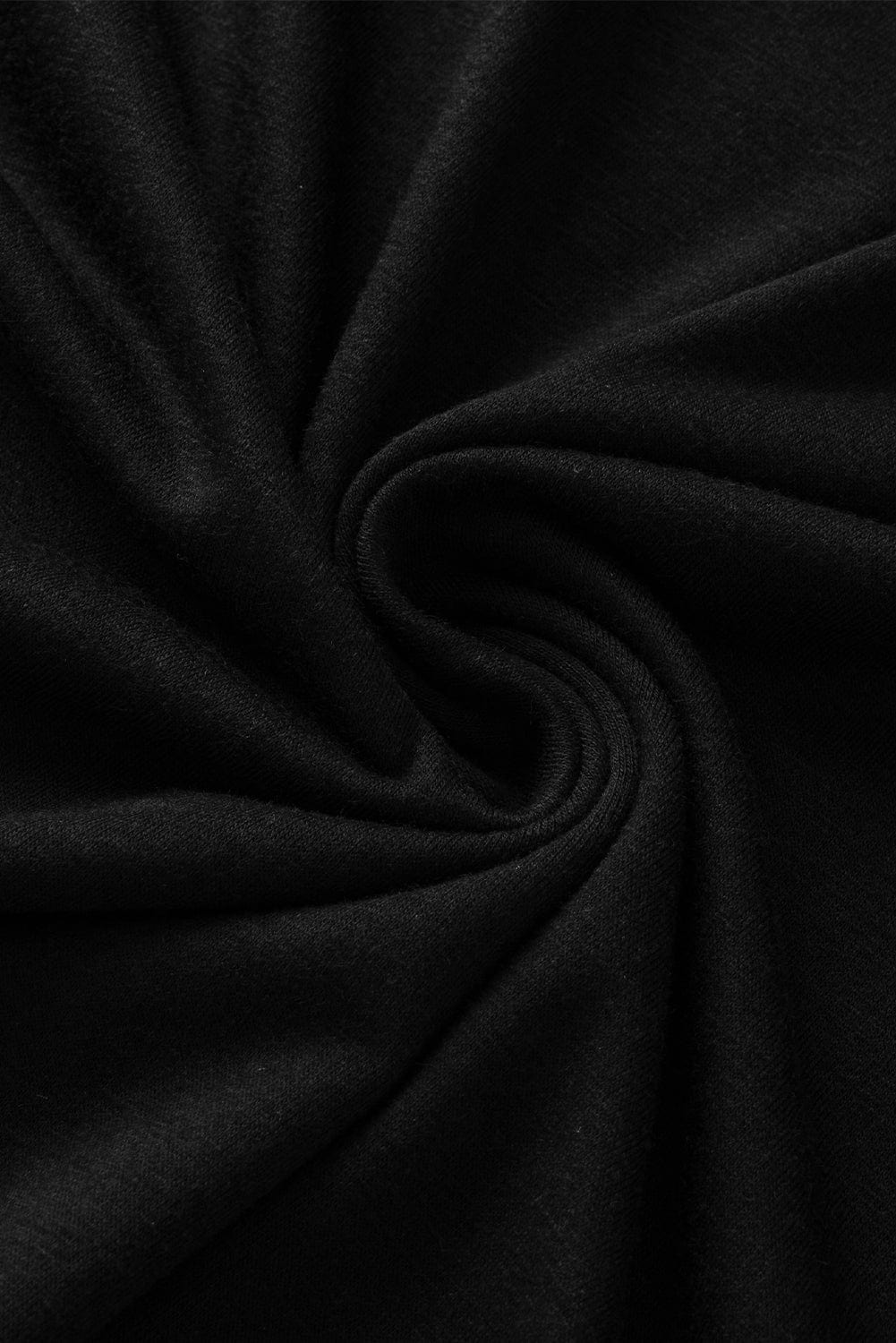 Sleek Black Stitched Round Neck Tank Top