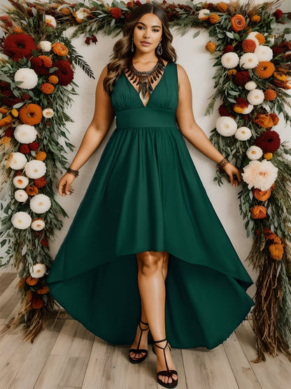 Sleeveless Halter Midi Dress for Cocktail Events