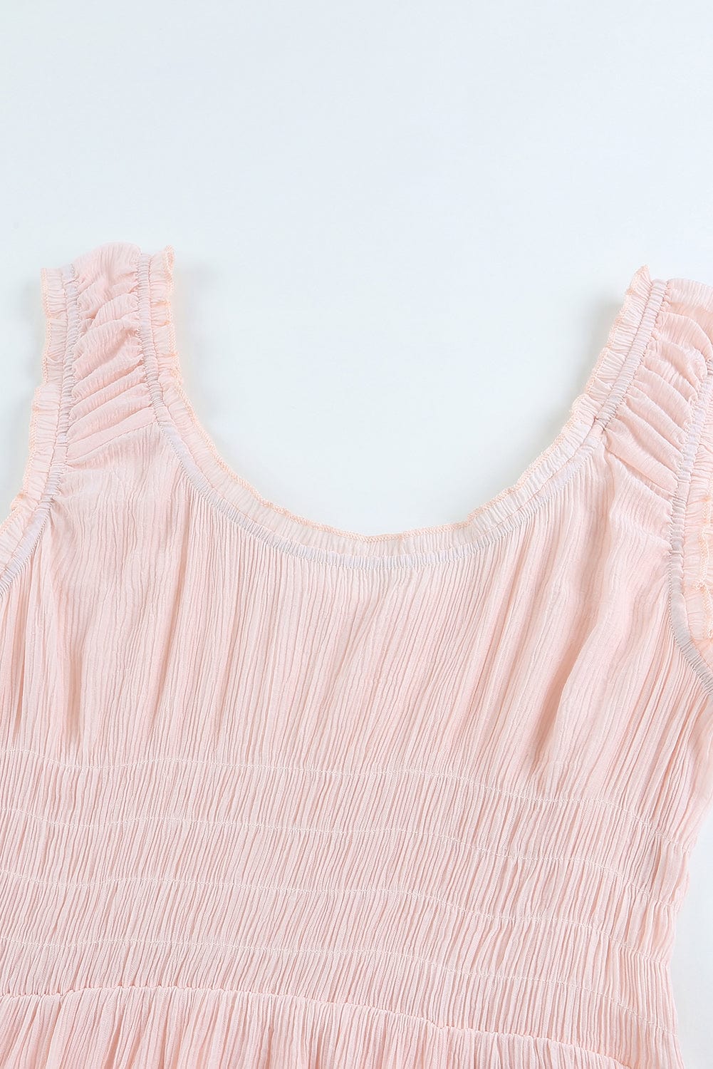 Sleeveless Round Neck Stitching Beach Dress