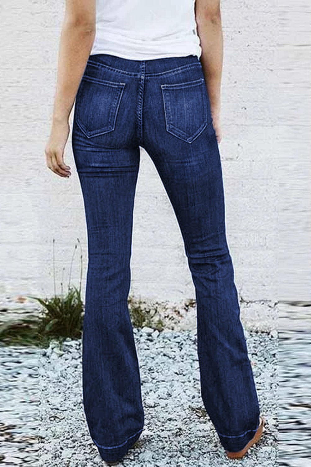 Slim And Flared Denim Pants