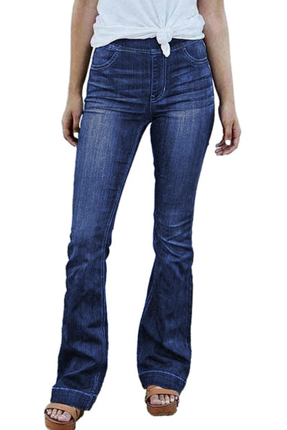 Slim And Flared Denim Pants