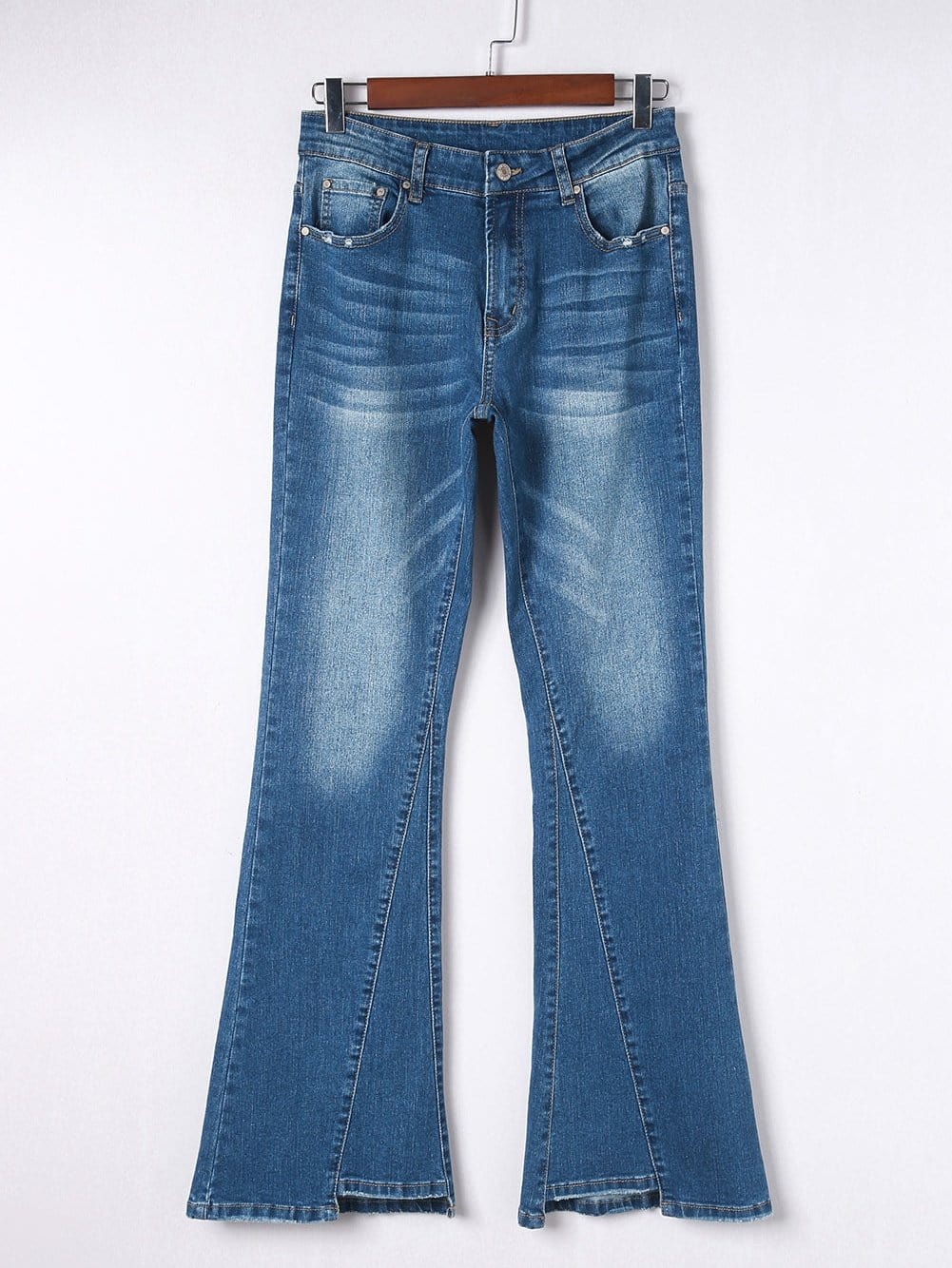 Slim And Flared Denim Pants
