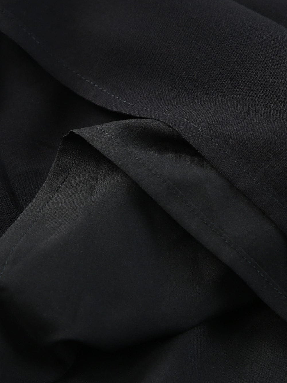 Smocked Black Tie Strap Frilled Midi Dress