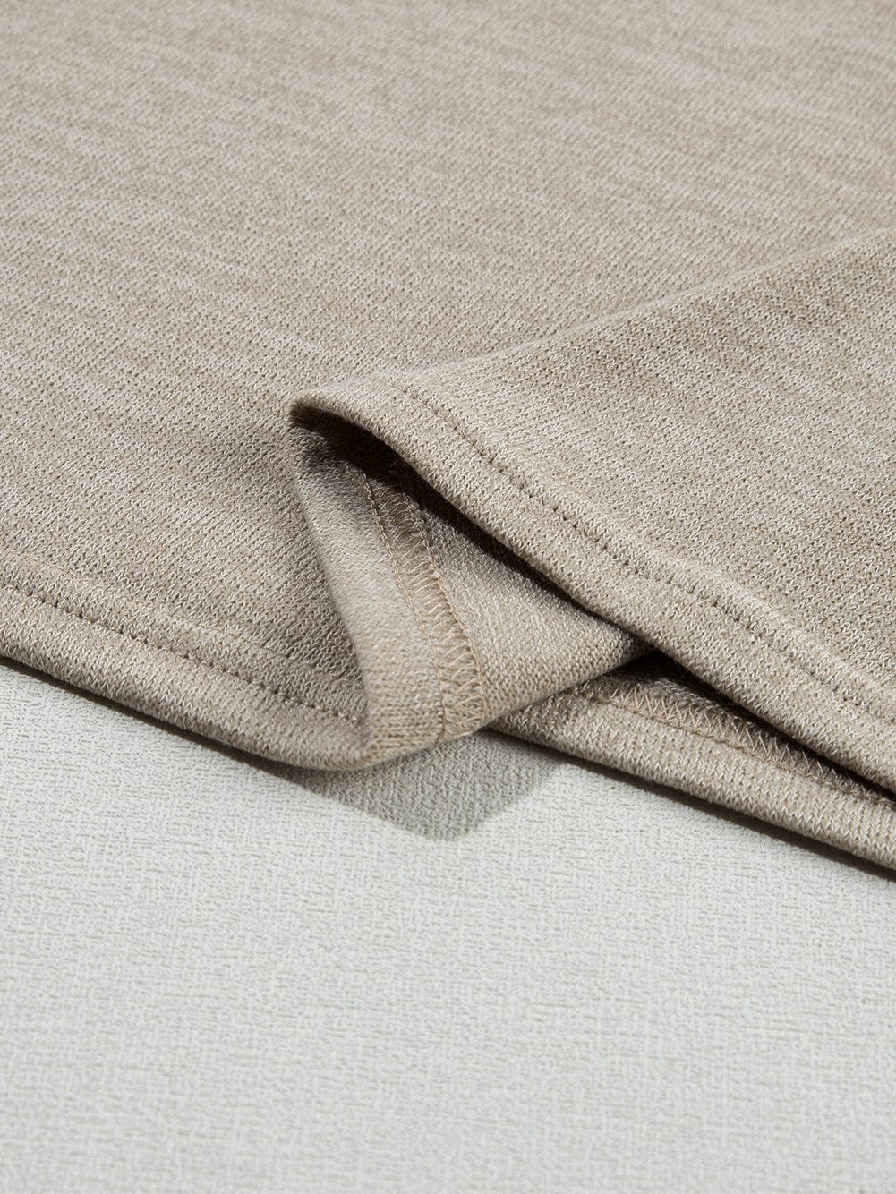 Smoke Gray Batwing Sleeve Button Accent Casual Top