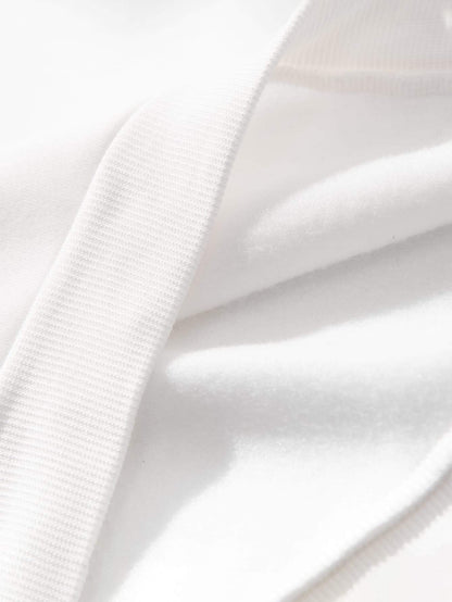 Solid Drop Shoulder Sweatshirt
