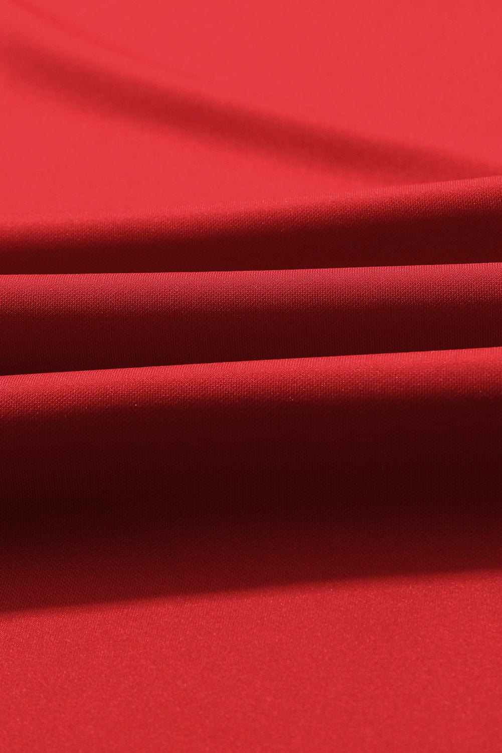 Solid Five-Point Sleeve Belted Wide-Leg Jumpsuit