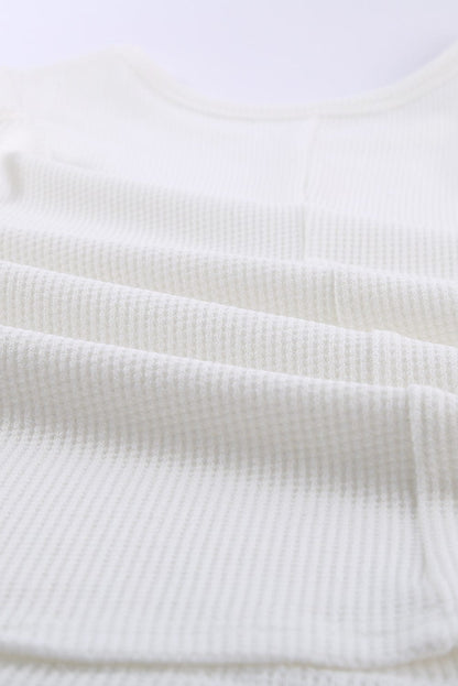 Solid Round Neck Sleeveless Top Vest