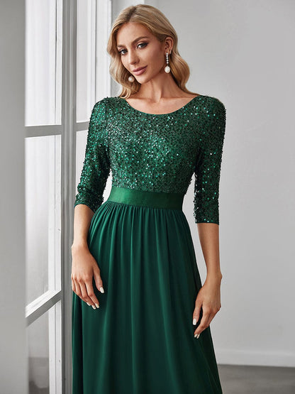 Sophisticated Sequined Mermaid Gown
