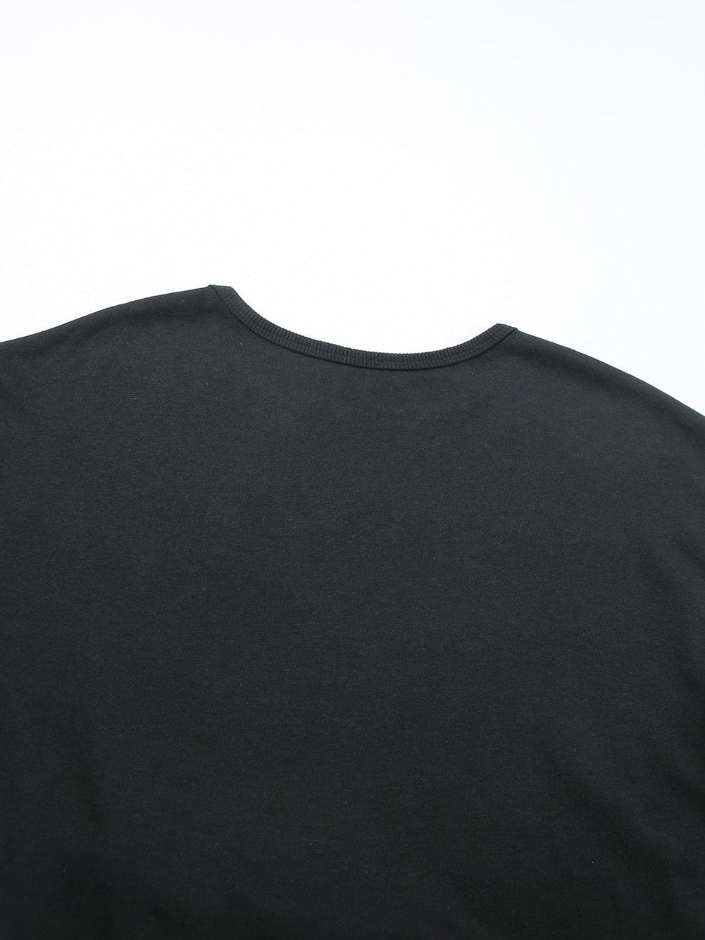 Sparkling Black Sequin Rugby Dress with Ruffled Hem