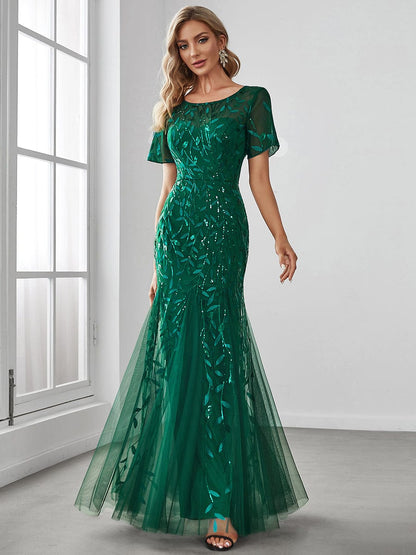 Sparkling Mermaid Tulle Gowns for Special Occasions